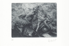 Patrick Aubert, "Allegory: Spirit of Creativity", 2015, 12.5 / 10 cm, mixed technique