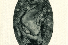 Patrick Aubert, Exlibris Oya "Mermaid", 2014,  gravure polimer