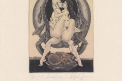 Rakesh Bani, Exlibris Po Yen Lee ''Kamasutra - I'', C3, C5, 15x11 cm, 2021