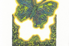 Aysen Erte, Exlibris Aysen Erte "Butterfly", 13.3/9.5 cm, C3, C5, col., 2018