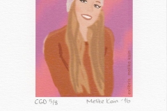 Melike Kain, "Portre", 10/8 cm, 2016, CGD