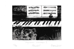 Ognyana Vakalieva, Exlibris Darin Lambrev ''Musical moments III'', 16x11.5 cm, 2021