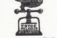 Joyce Melguiso Toth- Exlibris Joyce Melguiso, 7.5/10.7 cm, 2017, C8