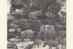 Ivo Mosele, Exlibris Wang Ying ''The Noah's Ark'', 14/12 cm, C7, 2019