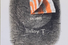 Anna Trojanowska, Exlibris Haliny T. - Halina Trojanowska, L1, 12.5x8 cm, 2020